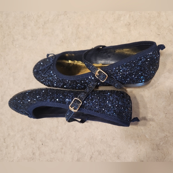 Crewcuts Sparkly Navy Dress Shoes - Picture 3 of 7